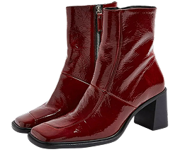 Burgundy Red Patent Boots